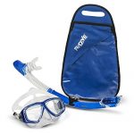ProDive Premium Dry Top Snorkel Set - Impact Resistant Tempered Glass Diving Mask