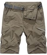 Vcansion Men's Outdoor Lightweight Hiking Shorts Loose Shorts Sports Casual Shorts