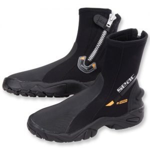 Seac 6mm Super-Stretch Zippered Hard Sole Dive Boots Booties