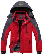 Wantdo Men's Mountain Waterproof Ski Jacket Windproof Rain Jacket