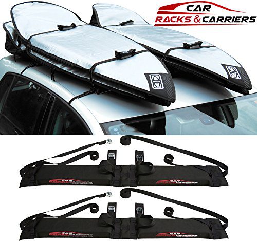 Car Rack & Carriers Double Surfboard Car Rooftop Rack, 2 Surfboard Soft Wrap Roof Racks Rax any Car, SUV, Minivan Van Sedan
