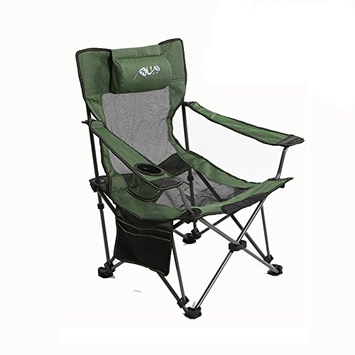 Outdoor folding chair Portable Backrest Beach chair lounge chair Fishing chair Household armchair Camping stool