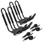Direct Aftermarket Universal Double Kayak Roof Rack Car SUV Top Mount J-Bar Canoe Carrier (2 Pair)