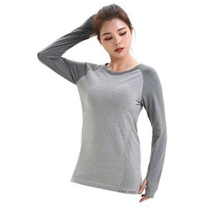 LWJ 1982 Women's Long Sleeve Running Cool Dry Fit UV Shirts Athletic Tops