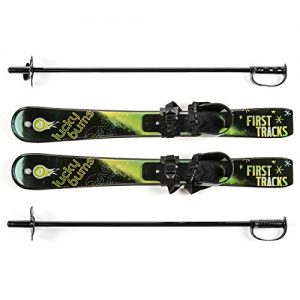 Lucky Bums Kid's Beginner Snow Skis and Poles