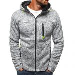 Mens Outdoor Lightweight Zip-up Hooded Sweatshirt