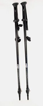 WSD Ski Poles Telescopic Adjustable Adult Downhill/Alpine Collapsible Pair with Baskets WSD