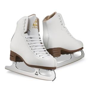 Jackson JS1490 Mystique Womens Ice Skates White Beginner Level Figure Skatins (C, 5)