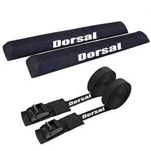Dorsal Aero Rack Pads 28 Inch Wide 15 ft Straps for Car Surfboard Kayak SUP Long