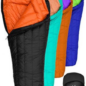 Hyke & Byke Goose Down Sleeping Bag for Backpacking – Eolus 0 Degree F 800 Fill Power Ultralight