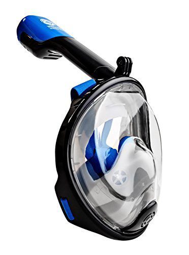 GoPro Compatible Snorkel Mask- Panoramic Full Face