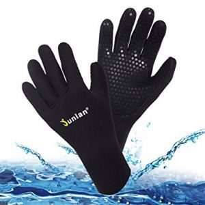 Junlan Neoprene Diving Gloves, Wetsuits Glove for Snorkeling, Kayaking, Water Jet Skiing, Sailing, Scuba Diving, Rafting