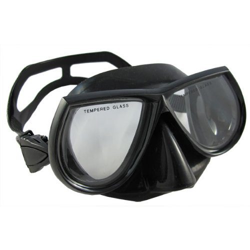 Scuba Choice Scuba Diving Spearfishing Free Dive Low Volume Black Silicone Mask