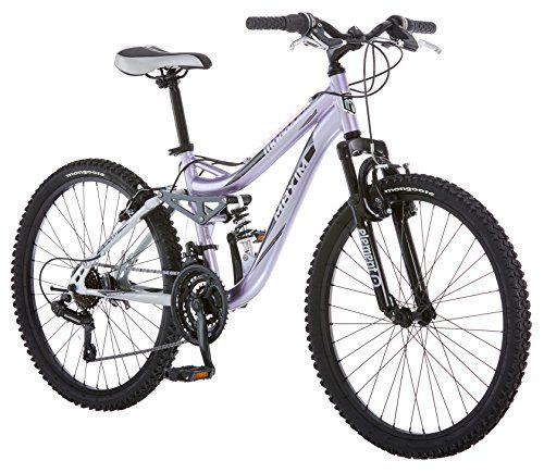 Mongoose R3577 Girl's Maxim Full Suspension Bicycle (24-Inch)
