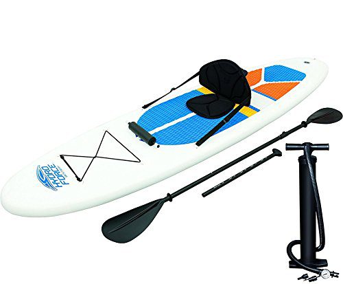 HydroForce White Cap Inflatable Stand Up Paddleboard SUP and Kayak 10'