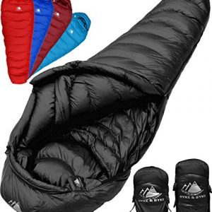 Quandary 15 Degree F Ultralight, Ultra Compact Down Filled 3 Season Men’s and Women’s