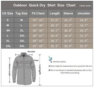 MAGCOMSEN Men's Quick Dry Breathable Long Sleeve Anti-Rip Shirt for ...