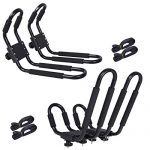 2 Pair Universal Canoe Car Top Mount Carrier Roof Rack Kayak Boat SUV VAN J-bar