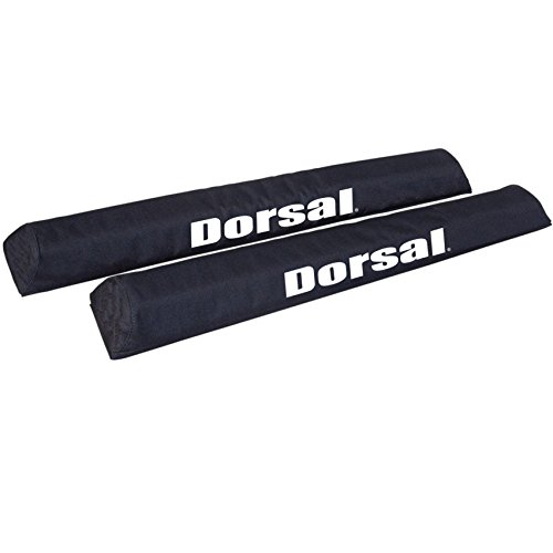 Dorsal Aero Rack Pads for Car Surfboard Kayak SUP Snowboard Wide Bar Racks 28 Inch Long [Pair]