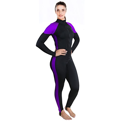 Spearfishing & Water Sports Swimming Ivation Womens Wetsuit Lycra Full Body Diving Suit & Sports Skins for Running Snorkeling Exercising