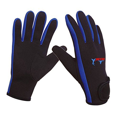 DIVE&SAIL Wetsuits 1.5 mm Premium Neoprene Gloves Scuba Diving Five Finger Glove 