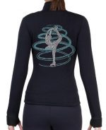 ny2 Sportswear Figure Skating Polar Fleece Fitted Jackets by Polartec with Rhinestones R254