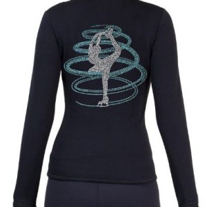 ny2 Sportswear Figure Skating Polar Fleece Fitted Jackets by Polartec with Rhinestones R254