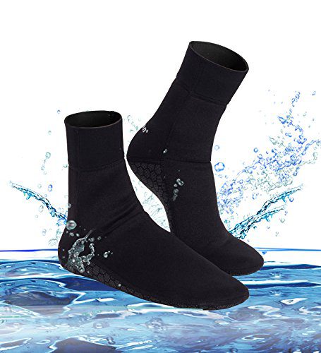 Junlan Water Shoes Beach Socks Neoprene Diving Boots Scuba Snorkel Booties