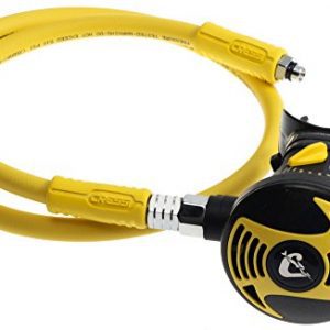 Cressi Octopus XS, light and flexible octopus for scuba diving, made in Italy, Yellow / Black