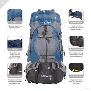 Teton Sports Outfitter 4600 Ultralight Backpack | Adventure-Ready XXL ...