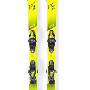 SOLA Kid's Snow Skis & Poles Winter Sports  Beginner W/ Bindings Age 2-4 Tiger 