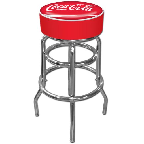 Trademark Gameroom Coca-Cola Padded Swivel Bar Stool