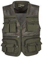 Zhusheng Men's Mesh 16 Pockets Photography Fishing Travel Outdoor Quick Dry Vest Breathable Waistcoat Jackets