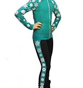 IceDress Figure Skating Outfit - Snowflake (Mint)
