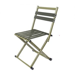 Mini Folding Stool With Backrest, Portable Camping Chair, Outdoor Slacker Ultra Light Seats For Hunting