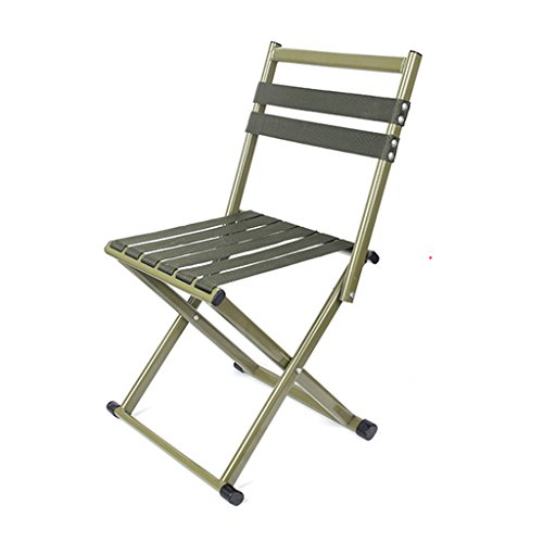 Mini Folding Stool With Backrest, Portable Camping Chair, Outdoor Slacker Ultra Light Seats For Hunting