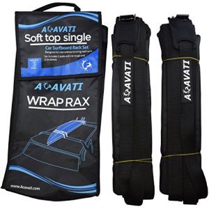 Softtop Car Rack Set - Wrap Rax - Soft top Set - Surfboard Car Roof Set for cars without roof racks