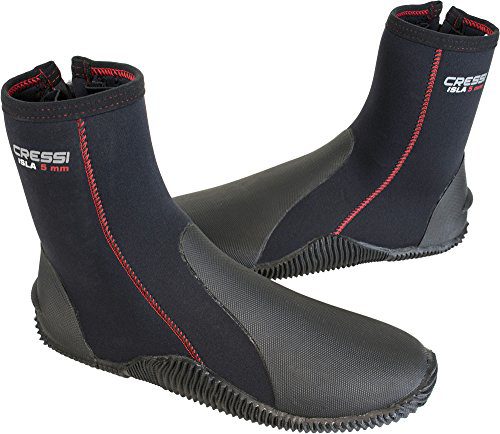 Cressi Tall Neoprene Boots for Snorkeling, Scuba Diving, Canyoning | Isla: designed in Italy