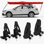RoofTop Universal Saddles Kayak Carrier Canoe Boat. Surf Ski Roof Top Mounted on Car SUV Crossbar