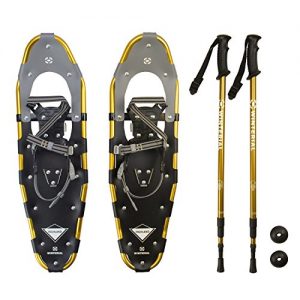 Winterial Highland Snowshoes, Recreational Snow Shoes/Adult/Backcountry/Rolling Terrain Snowshoes/POLES INCLUDED!