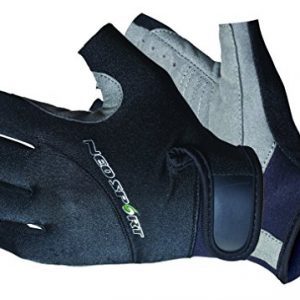 NeoSport Wetsuits Premium Neoprene 1.5mm 3/4 Finger Glove, Black, Diving, Snorkeling & Waterskiing