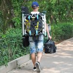 ZDYYCNC Camping Chair, Professional Fishing Chair Portable Folding Stool Folding Camp Chair