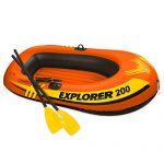 Intex Explorer 200, 2-Person Inflatable Boat Set with French Oars and Mini Air Pump