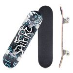 CCTRO Skateboards 31" Pro Skateboard Complete, 8 Layer Maple Skateboard Deck for Extreme Sports