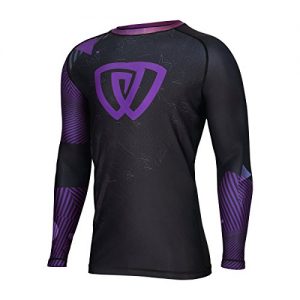 Antimicrobial Long Sleeve Competition Grade MMA Rashguard Shirt