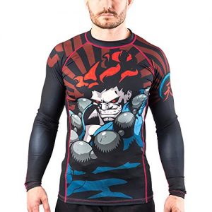 Fusion Fight Gear Street Fighter Akuma Compression Shirt BJJ Rash Guard