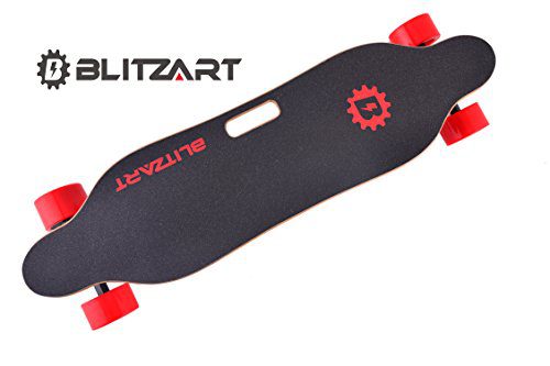 BLITZART Tornado 38" Dual Electric Skateboard Longboard 3.5" PU Wheels