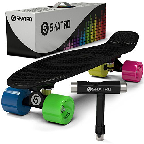 Skatro Mini Cruiser Skateboard 22x6 inch Retro