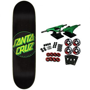 Santa Cruz Skateboard Complete Classic Dot Black 8.25"