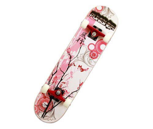Punisher Skateboards Cherry Blossom Complete Skateboard